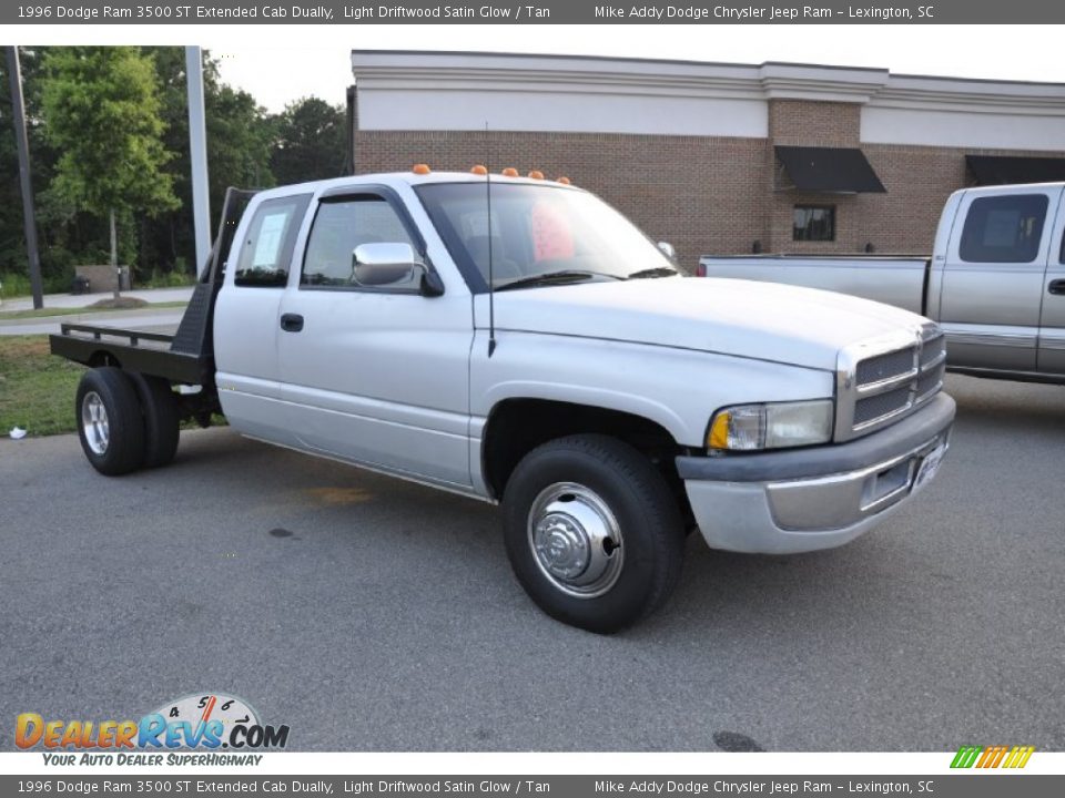 1996 Dodge Ram 3500 ST Extended Cab Dually Light Driftwood Satin Glow / Tan Photo #3