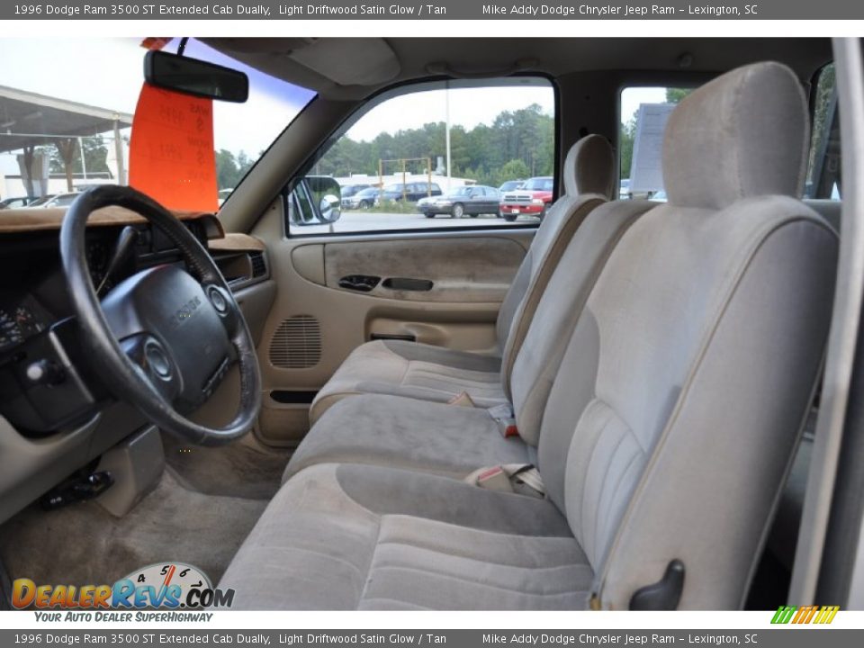 1996 Dodge Ram 3500 ST Extended Cab Dually Light Driftwood Satin Glow / Tan Photo #10