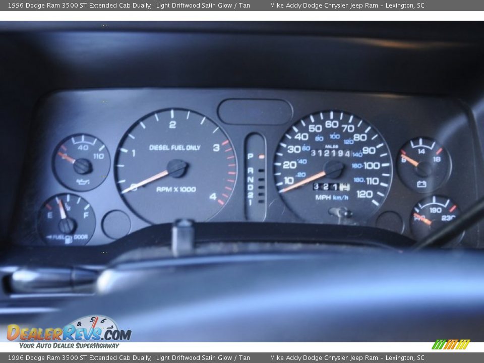 1996 Dodge Ram 3500 ST Extended Cab Dually Gauges Photo #12