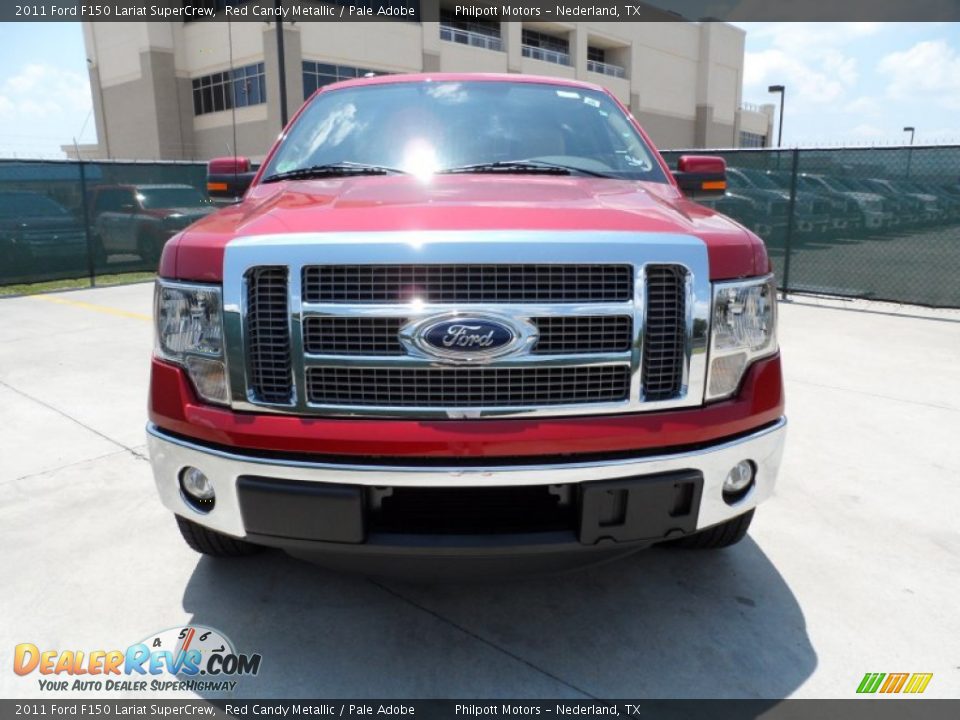 2011 Ford F150 Lariat SuperCrew Red Candy Metallic / Pale Adobe Photo #8