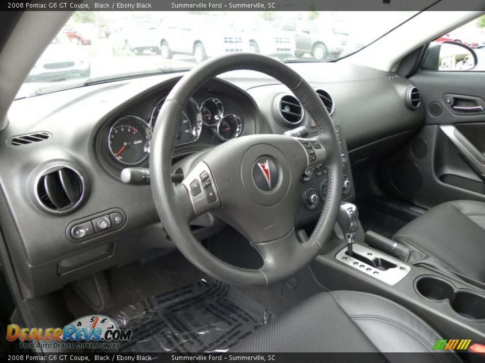 2008 Pontiac G6 GT Coupe Black / Ebony Black Photo #3