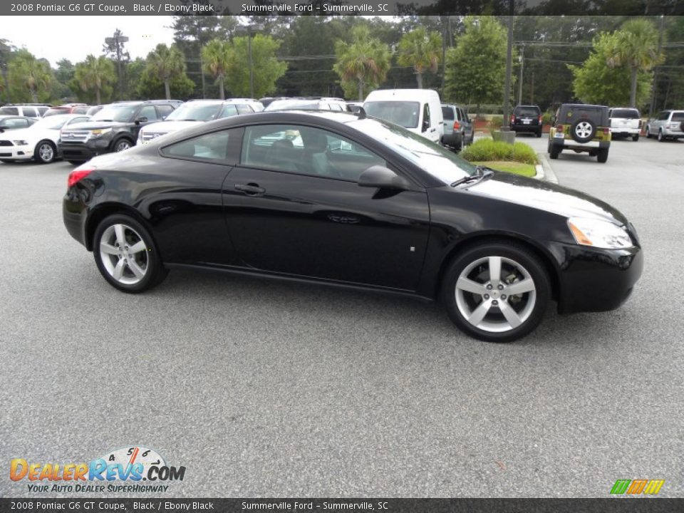 2008 Pontiac G6 GT Coupe Black / Ebony Black Photo #11