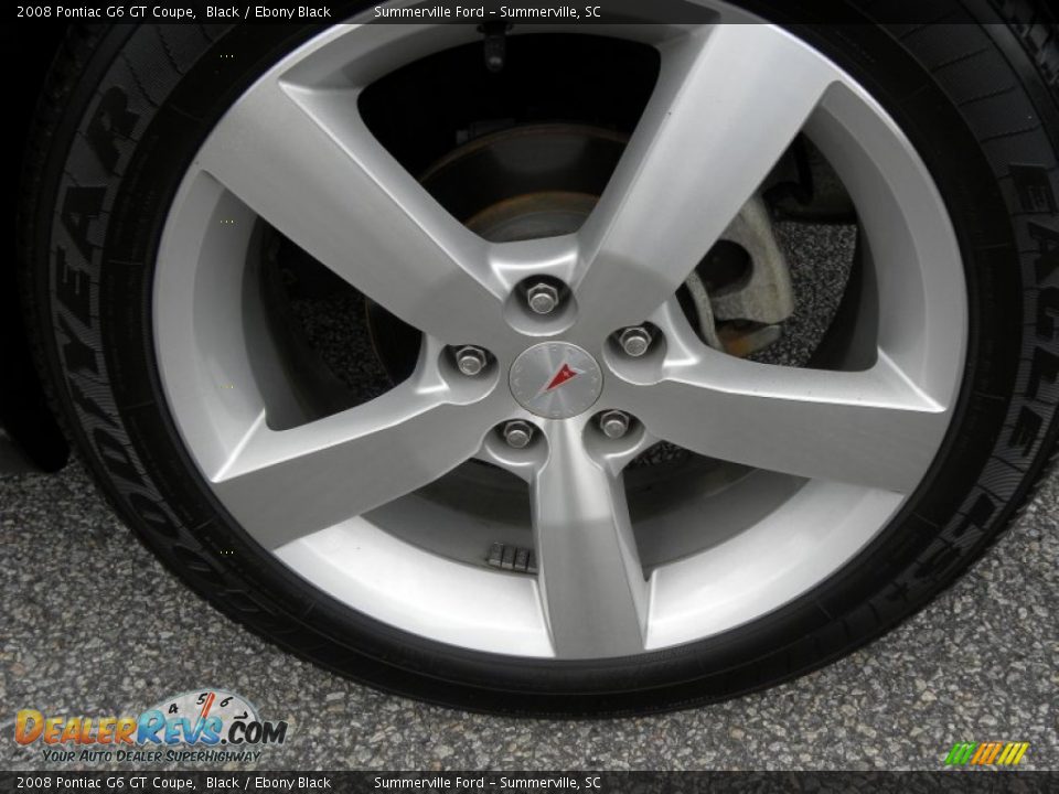 2008 Pontiac G6 GT Coupe Black / Ebony Black Photo #15