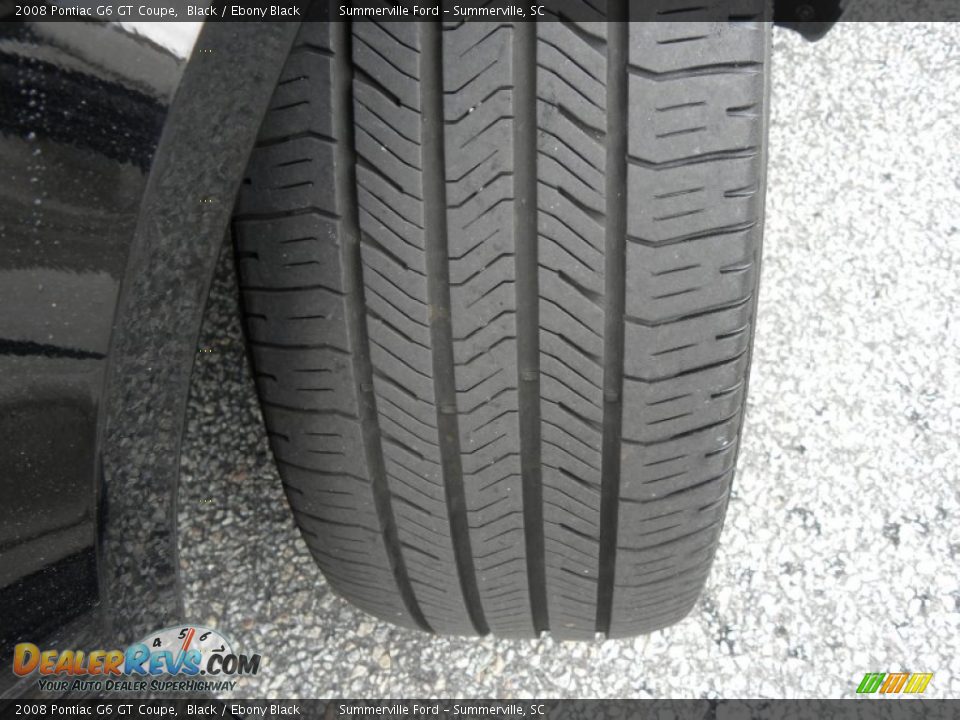 2008 Pontiac G6 GT Coupe Black / Ebony Black Photo #16