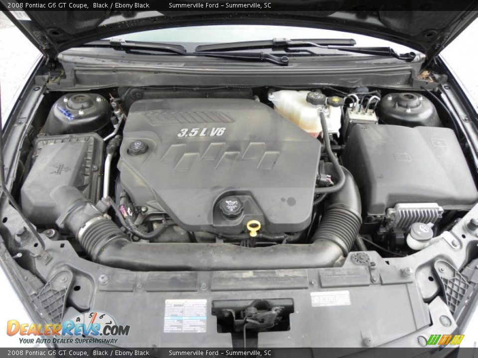 2008 Pontiac G6 GT Coupe Black / Ebony Black Photo #17