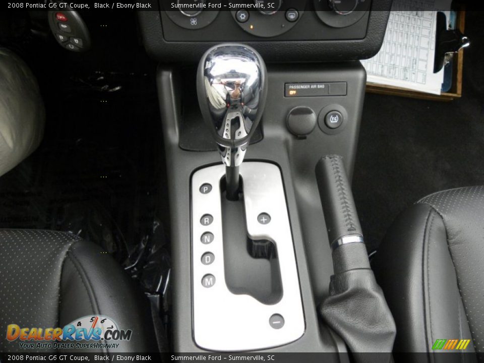 2008 Pontiac G6 GT Coupe Black / Ebony Black Photo #19