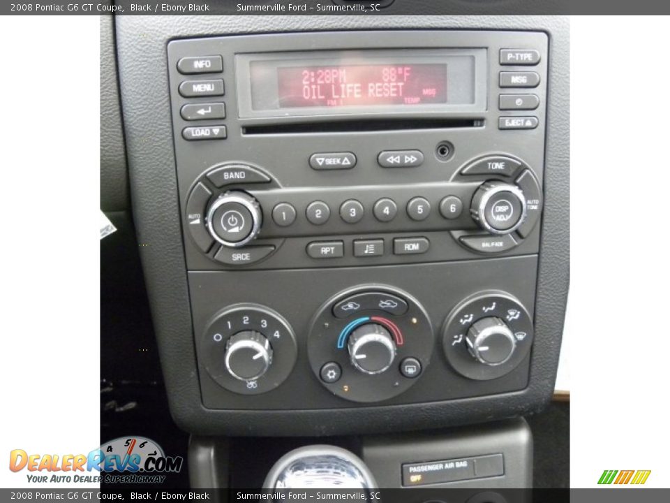 2008 Pontiac G6 GT Coupe Black / Ebony Black Photo #20