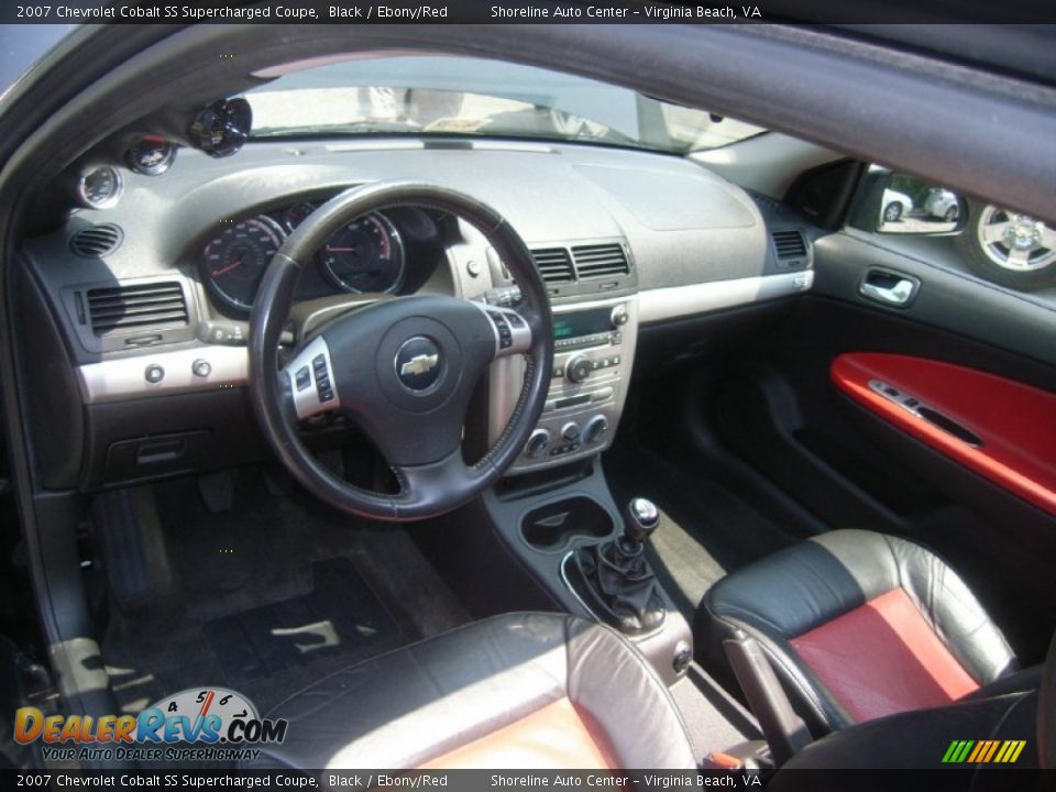 Ebony Red Interior 2007 Chevrolet Cobalt Ss Supercharged