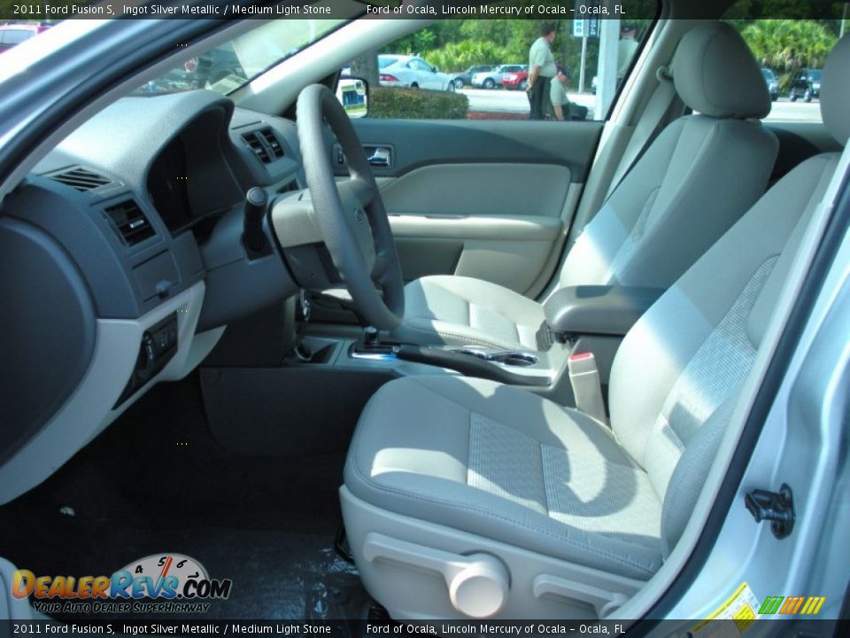 Medium Light Stone Interior - 2011 Ford Fusion S Photo #5