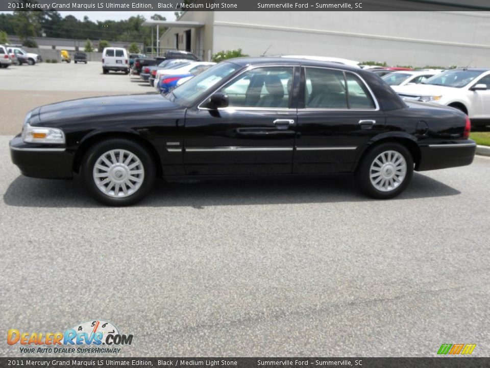2011 Mercury Grand Marquis LS Ultimate Edition Black / Medium Light Stone Photo #2