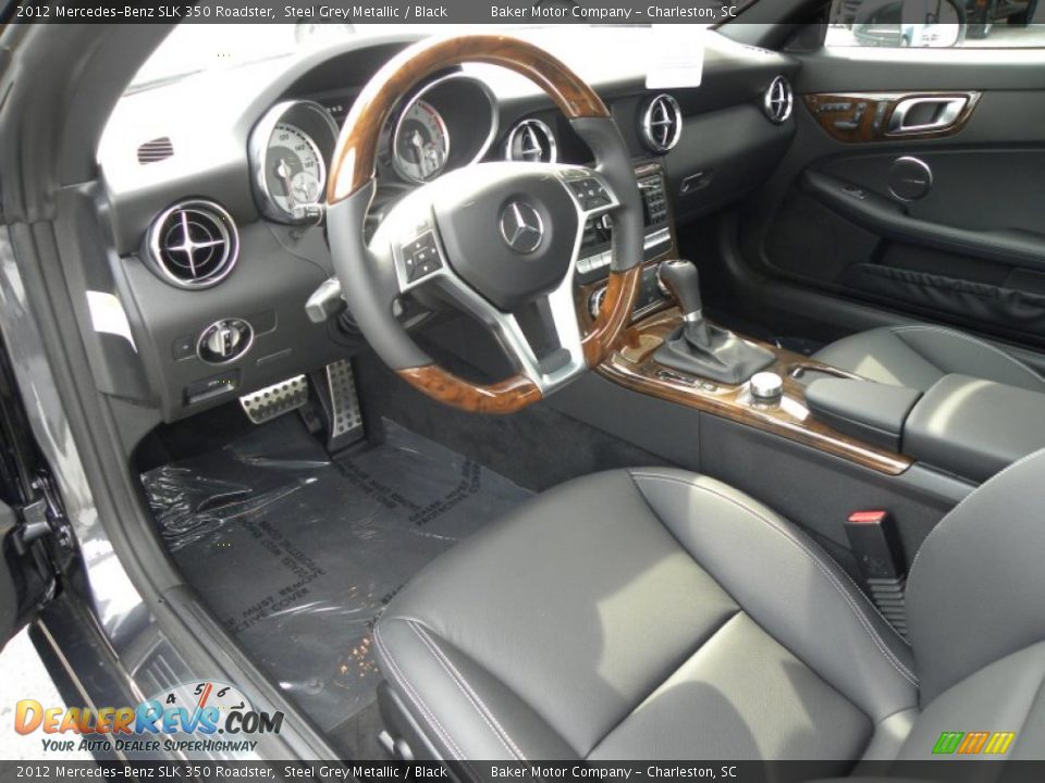 Black Interior - 2012 Mercedes-Benz SLK 350 Roadster Photo #10