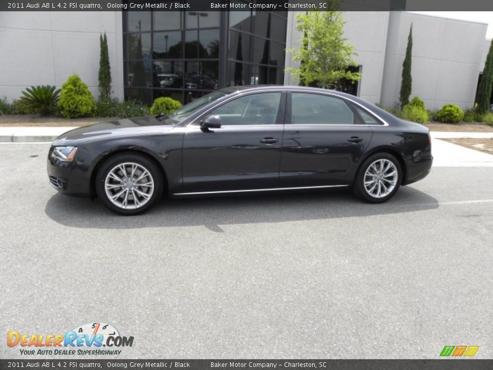 2011 Audi A8 L 4.2 FSI quattro Oolong Grey Metallic / Black Photo #2