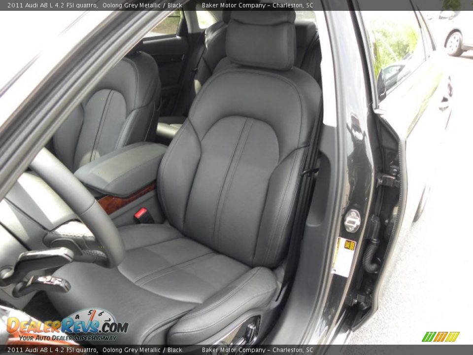 Black Interior - 2011 Audi A8 L 4.2 FSI quattro Photo #5