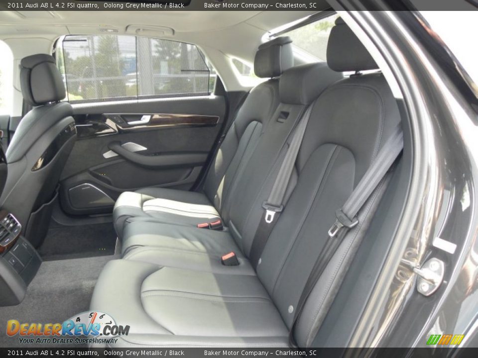 Black Interior - 2011 Audi A8 L 4.2 FSI quattro Photo #7