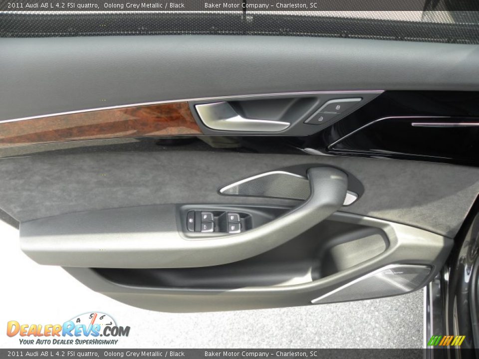 2011 Audi A8 L 4.2 FSI quattro Oolong Grey Metallic / Black Photo #10