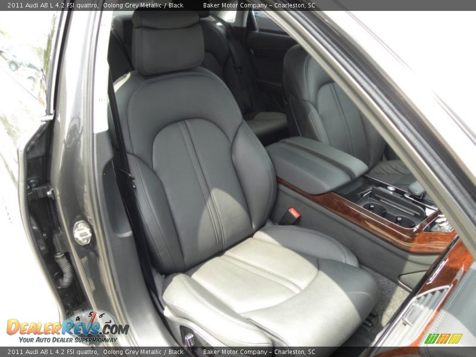 Black Interior - 2011 Audi A8 L 4.2 FSI quattro Photo #11