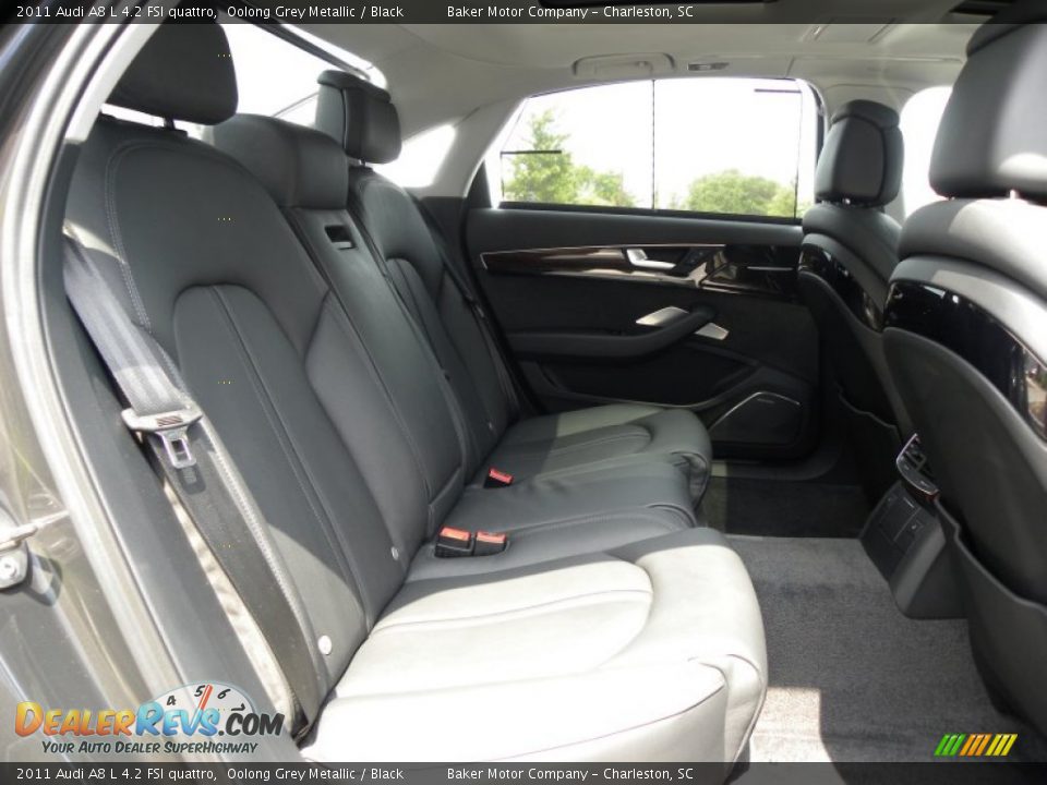 Black Interior - 2011 Audi A8 L 4.2 FSI quattro Photo #13