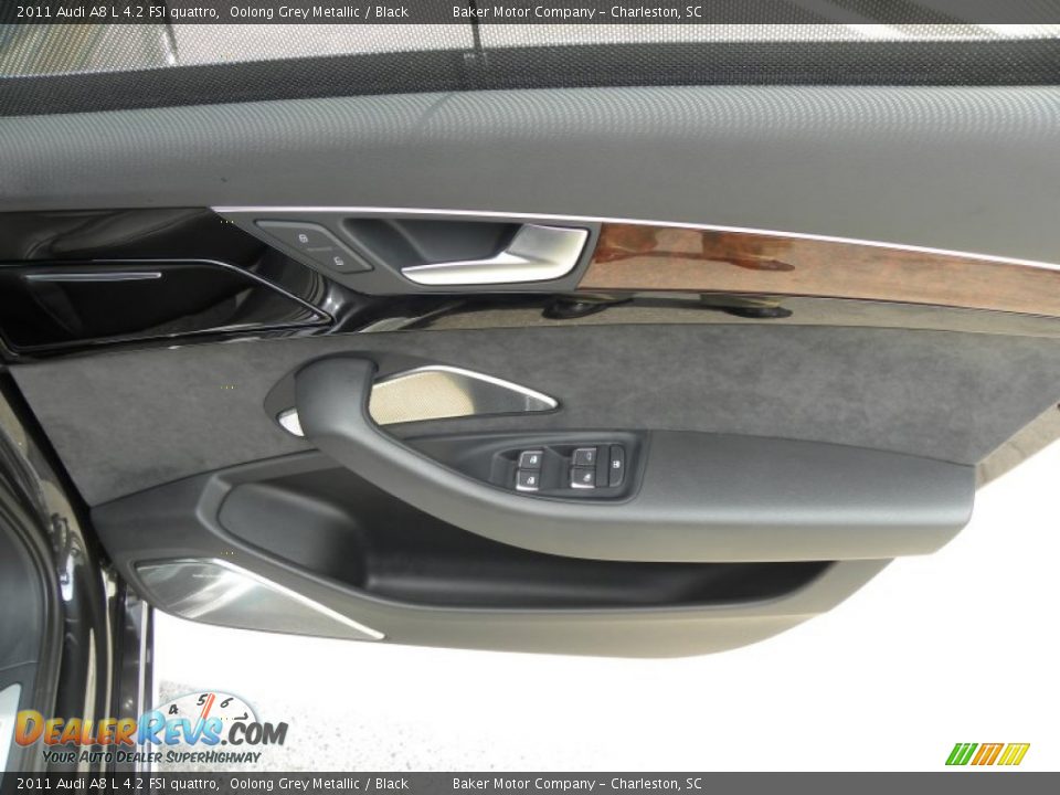 2011 Audi A8 L 4.2 FSI quattro Oolong Grey Metallic / Black Photo #14
