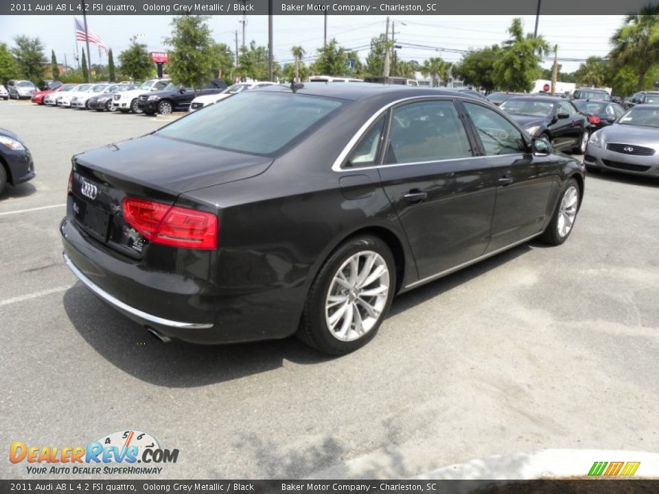Oolong Grey Metallic 2011 Audi A8 L 4.2 FSI quattro Photo #16