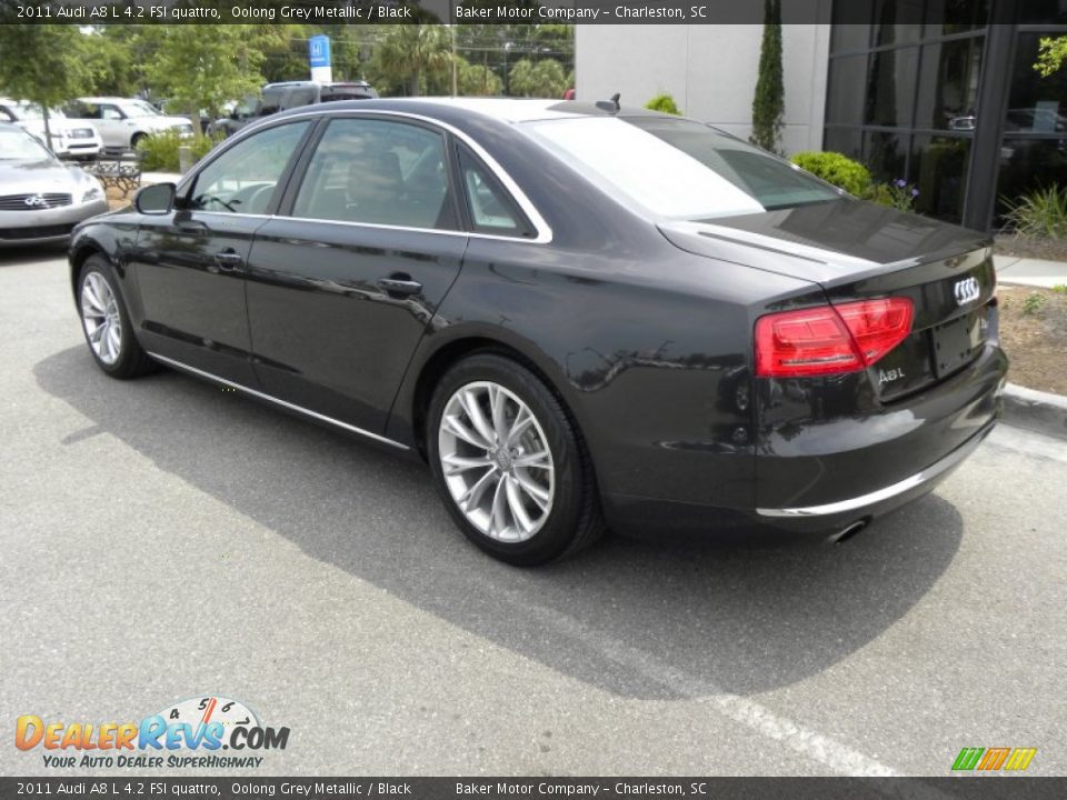 2011 Audi A8 L 4.2 FSI quattro Oolong Grey Metallic / Black Photo #19