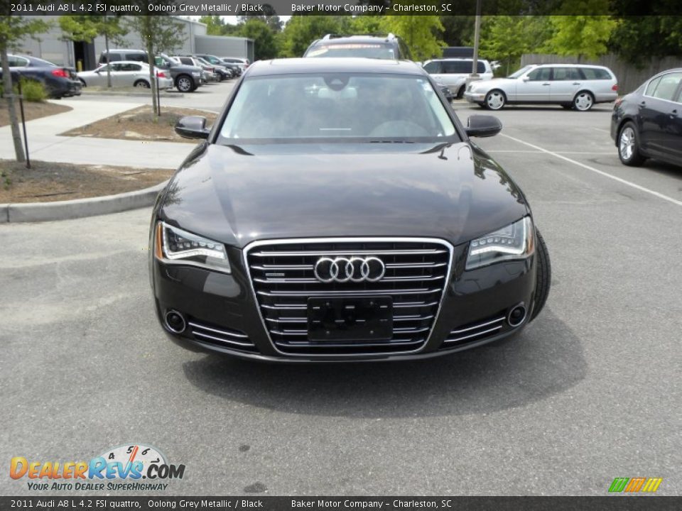 2011 Audi A8 L 4.2 FSI quattro Oolong Grey Metallic / Black Photo #23