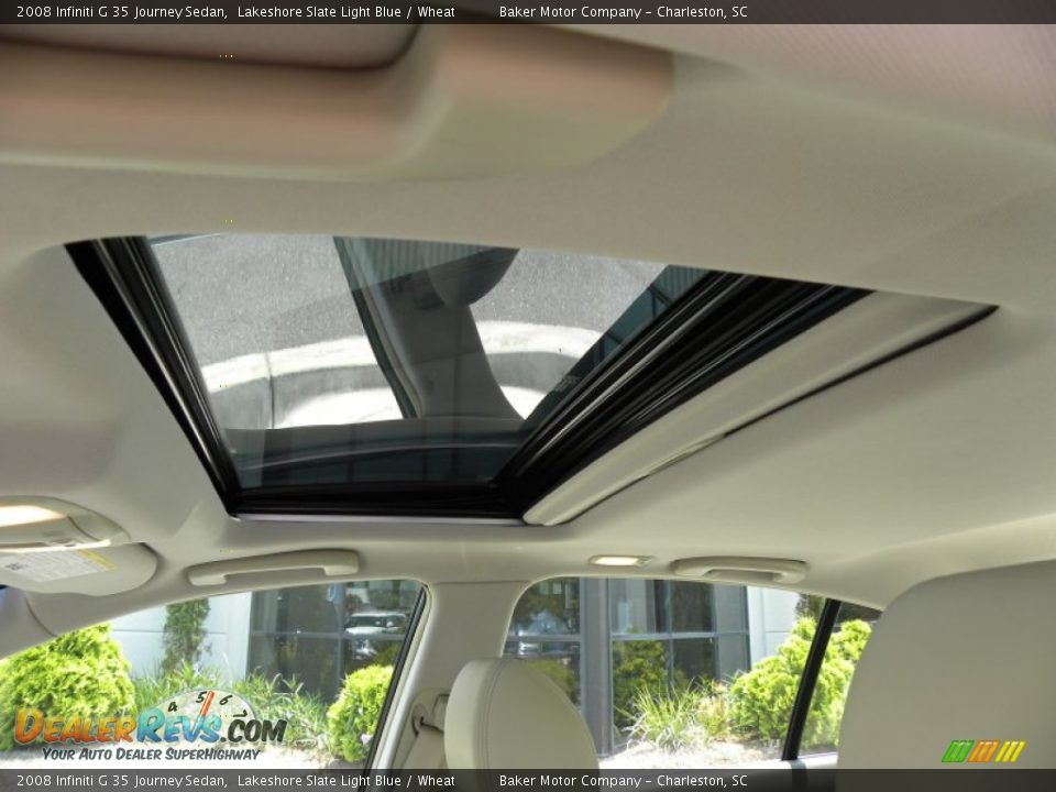 2008 Infiniti G 35 Journey Sedan Lakeshore Slate Light Blue / Wheat Photo #4