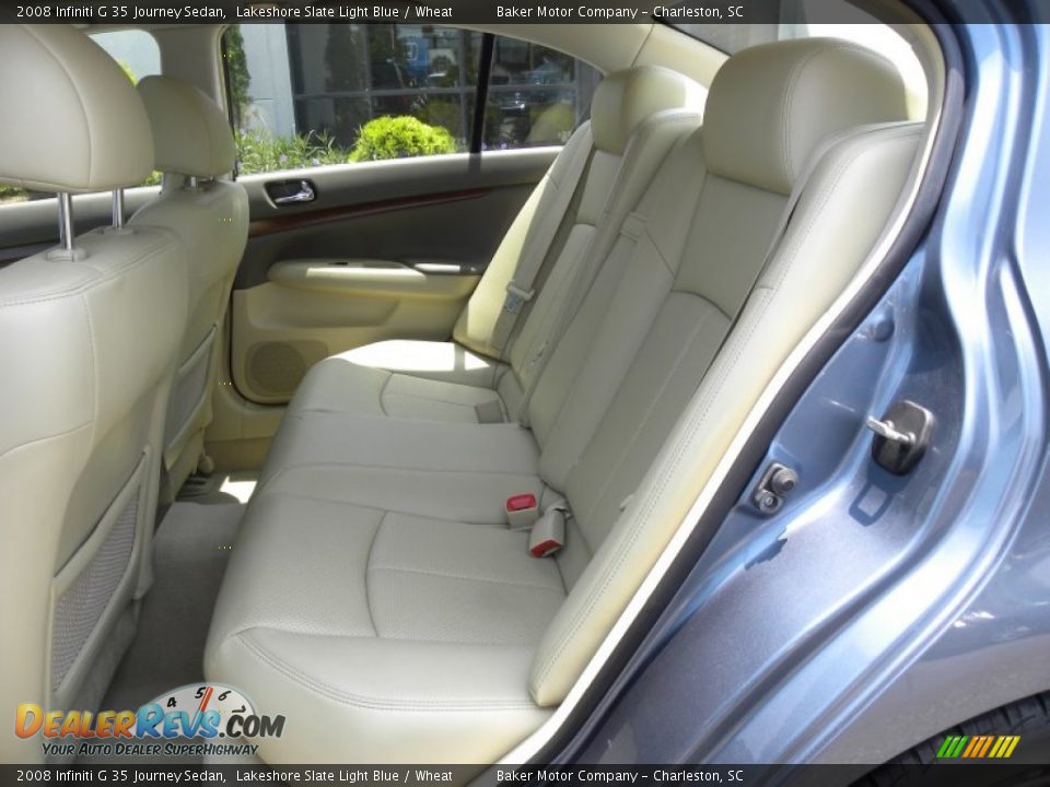 2008 Infiniti G 35 Journey Sedan Lakeshore Slate Light Blue / Wheat Photo #7