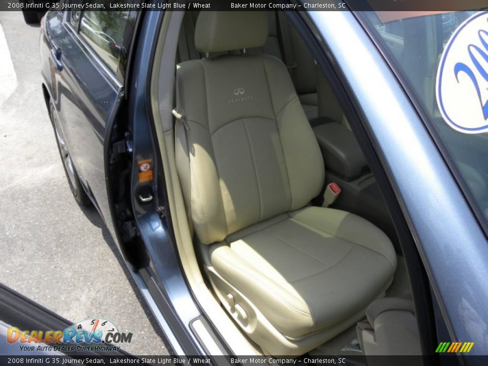 2008 Infiniti G 35 Journey Sedan Lakeshore Slate Light Blue / Wheat Photo #9