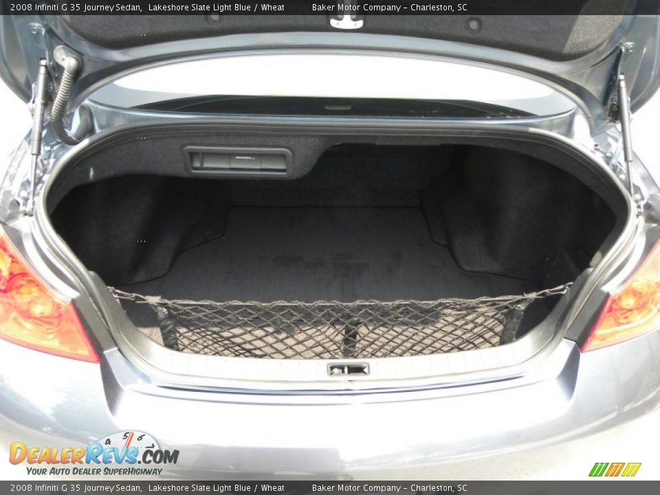 2008 Infiniti G 35 Journey Sedan Lakeshore Slate Light Blue / Wheat Photo #16