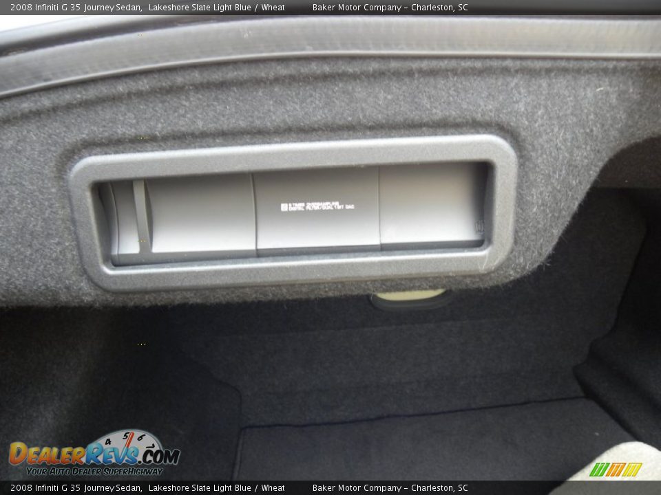 2008 Infiniti G 35 Journey Sedan Lakeshore Slate Light Blue / Wheat Photo #17