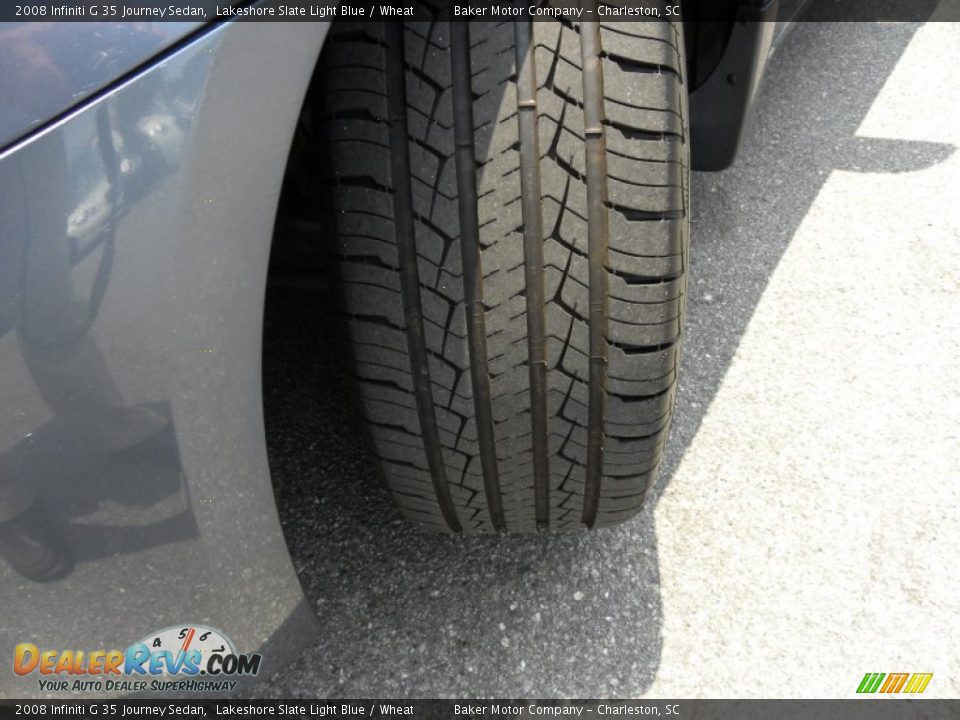 2008 Infiniti G 35 Journey Sedan Lakeshore Slate Light Blue / Wheat Photo #20