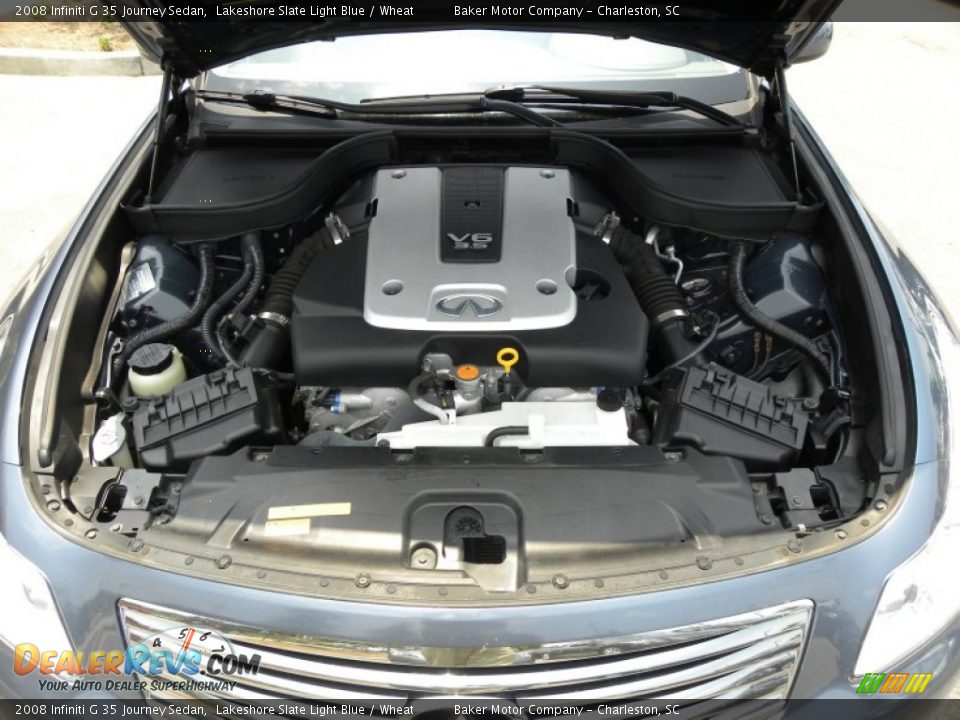 2008 Infiniti G 35 Journey Sedan Lakeshore Slate Light Blue / Wheat Photo #21