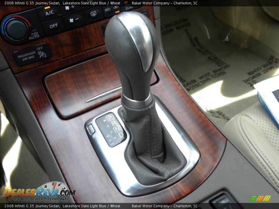 2008 Infiniti G 35 Journey Sedan Lakeshore Slate Light Blue / Wheat Photo #23
