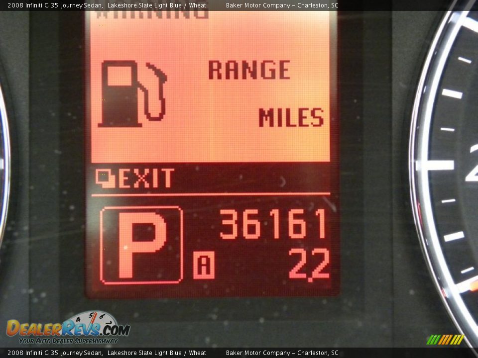 2008 Infiniti G 35 Journey Sedan Lakeshore Slate Light Blue / Wheat Photo #28