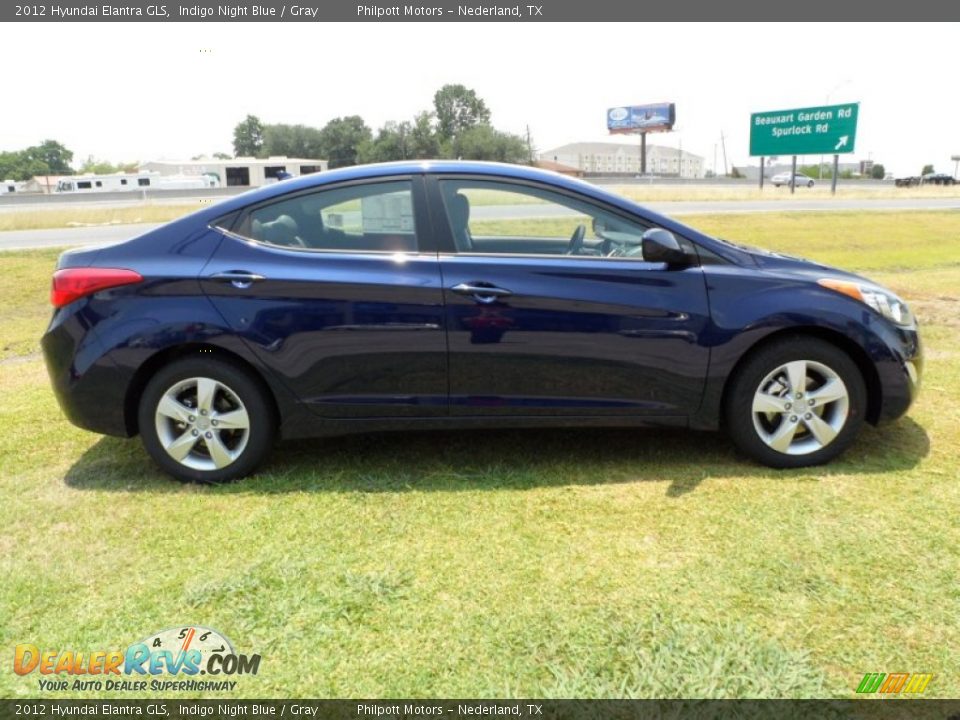 Indigo Night Blue 2012 Hyundai Elantra GLS Photo #2