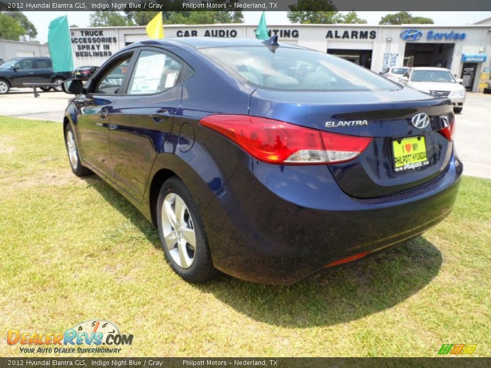 2012 Hyundai Elantra GLS Indigo Night Blue / Gray Photo #5