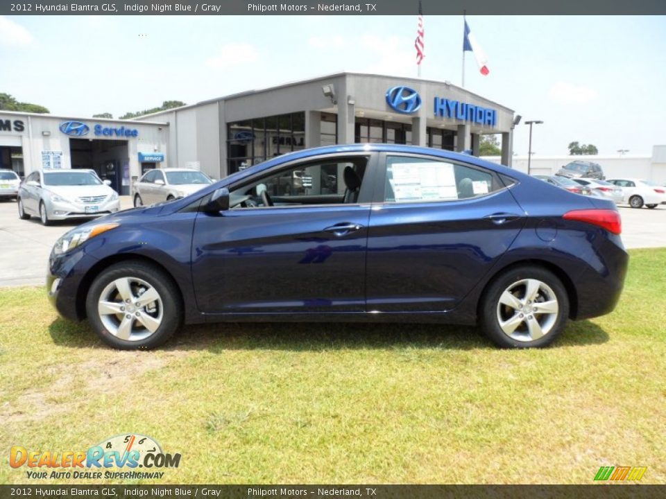 2012 Hyundai Elantra GLS Indigo Night Blue / Gray Photo #6