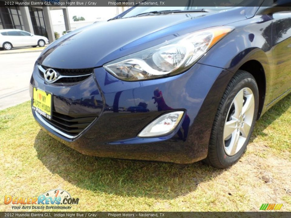 2012 Hyundai Elantra GLS Indigo Night Blue / Gray Photo #10