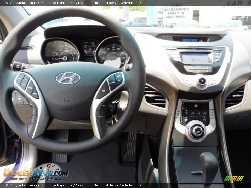 2012 Hyundai Elantra GLS Indigo Night Blue / Gray Photo #25