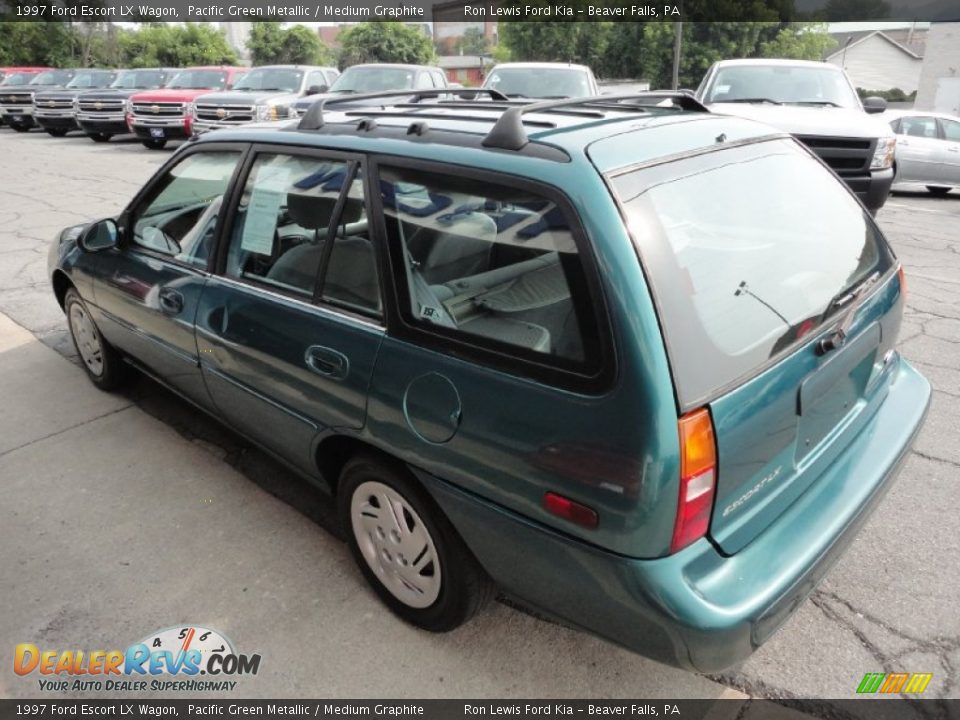 1997 Ford Escort LX Wagon Pacific Green Metallic / Medium Graphite Photo #6
