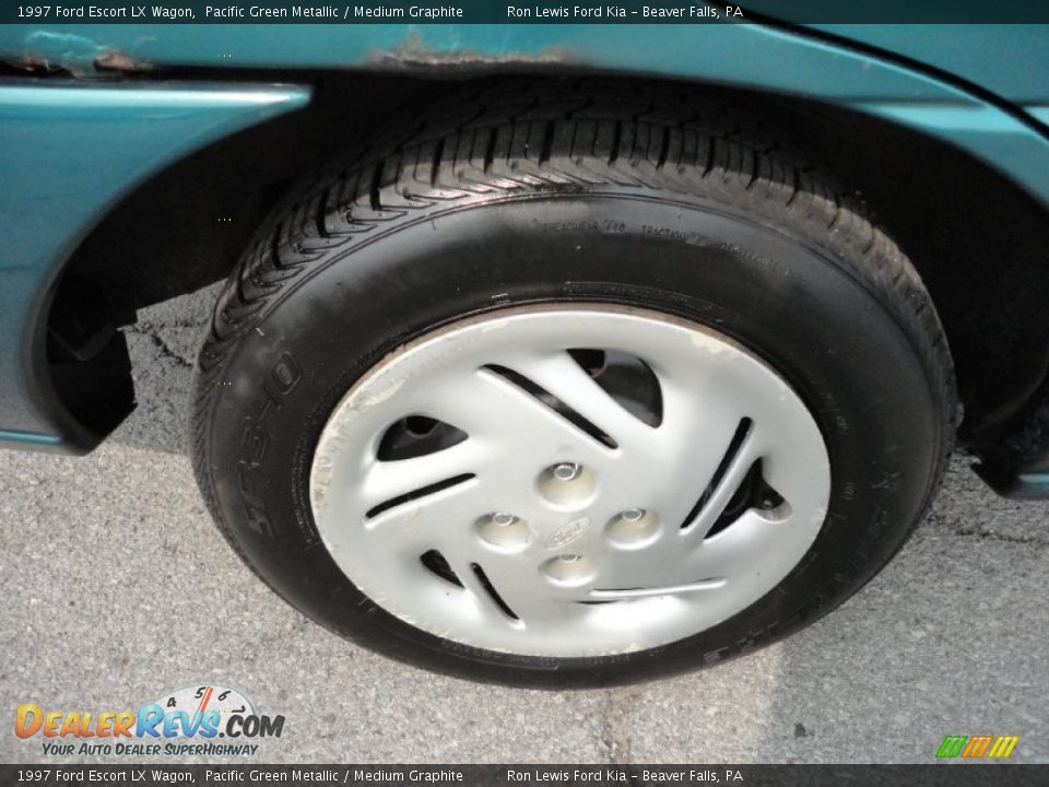 1997 Ford Escort LX Wagon Pacific Green Metallic / Medium Graphite Photo #12