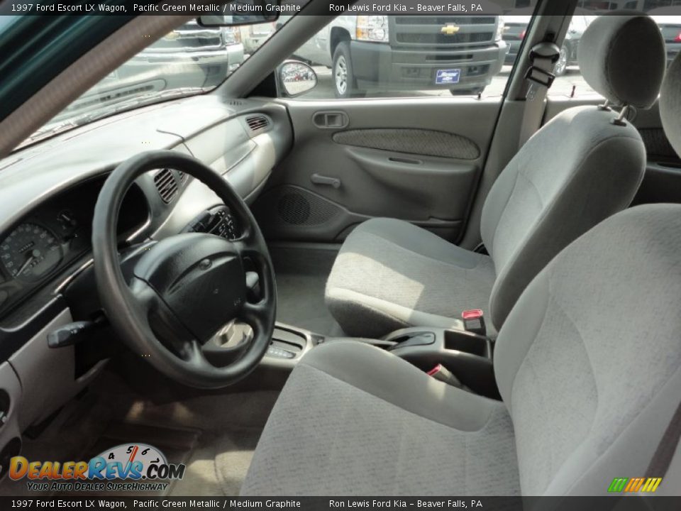 Medium Graphite Interior - 1997 Ford Escort LX Wagon Photo #13