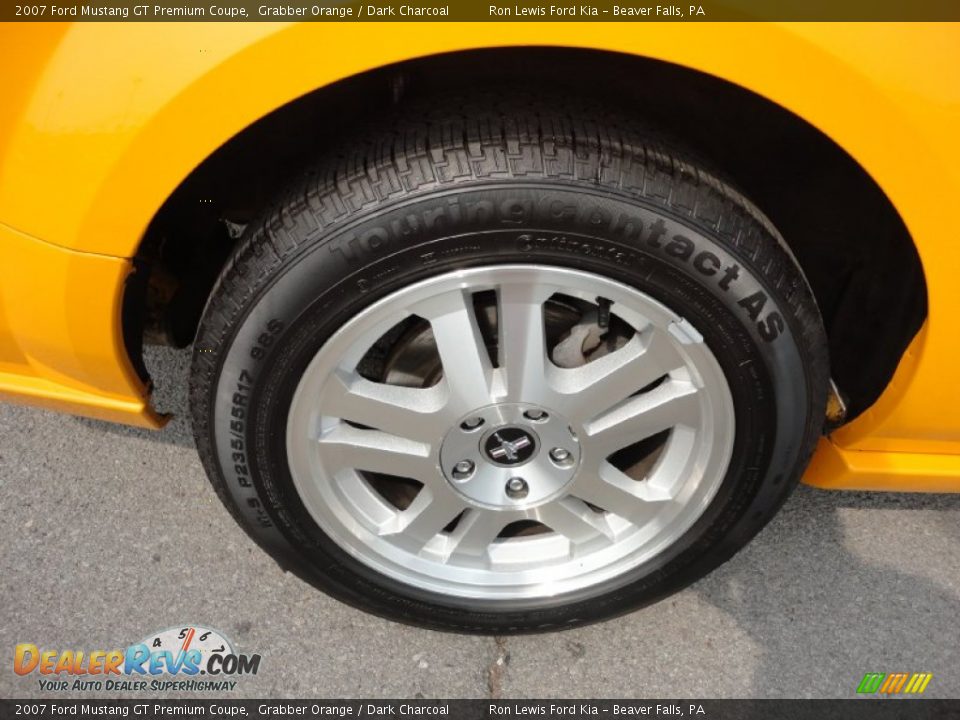 2007 Ford Mustang GT Premium Coupe Grabber Orange / Dark Charcoal Photo #10