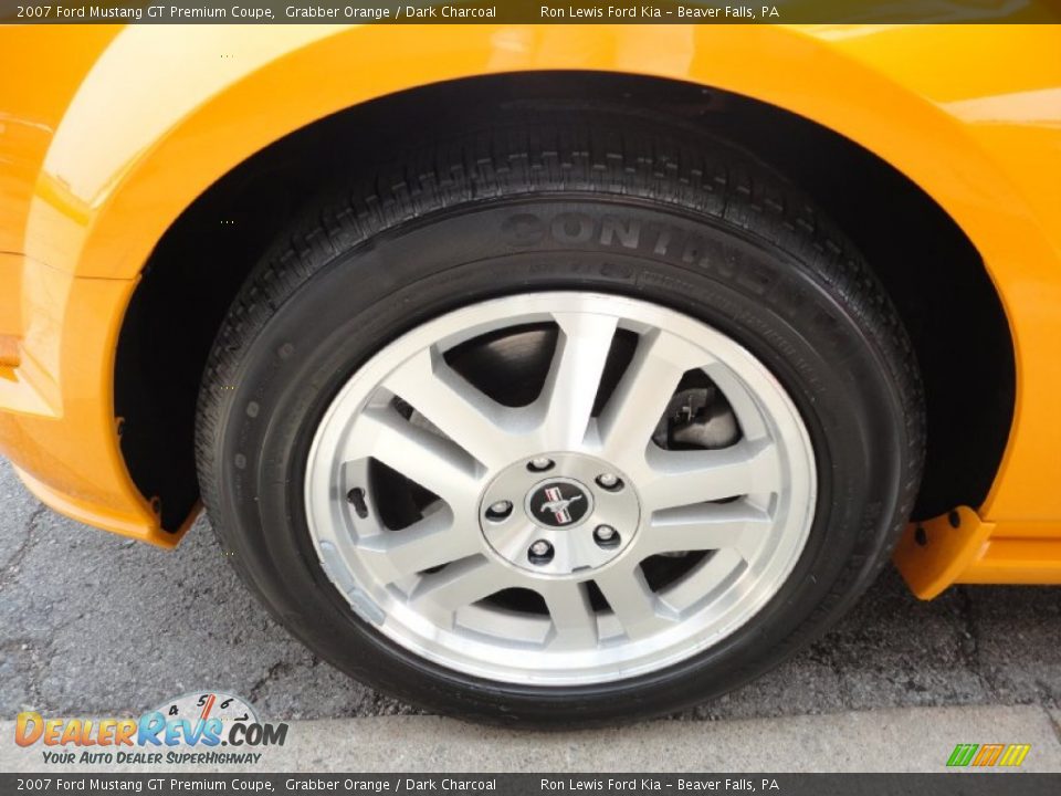 2007 Ford Mustang GT Premium Coupe Grabber Orange / Dark Charcoal Photo #12