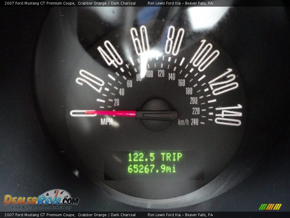 2007 Ford Mustang GT Premium Coupe Grabber Orange / Dark Charcoal Photo #24