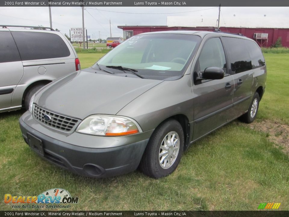 2001 Ford Windstar LX Mineral Grey Metallic / Medium Parchment Photo #1