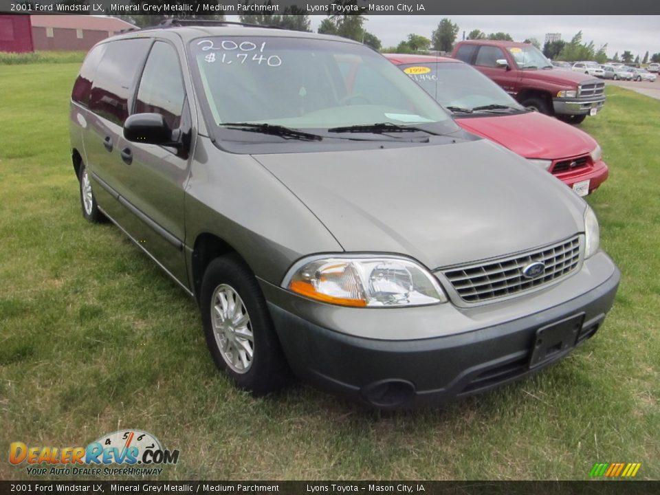 2001 Ford Windstar LX Mineral Grey Metallic / Medium Parchment Photo #3