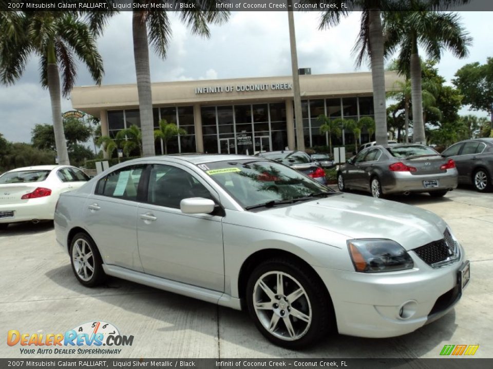 2007 Mitsubishi Galant RALLIART Liquid Silver Metallic / Black Photo #1