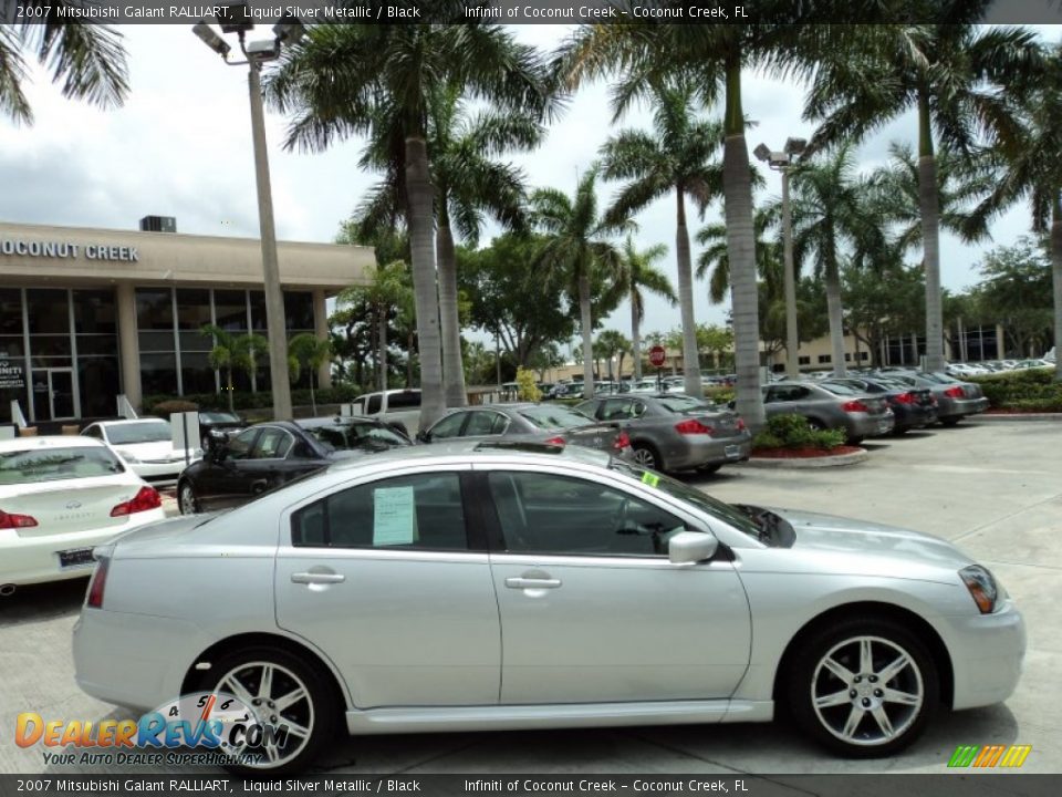 2007 Mitsubishi Galant RALLIART Liquid Silver Metallic / Black Photo #5