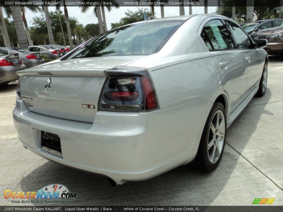 2007 Mitsubishi Galant RALLIART Liquid Silver Metallic / Black Photo #6
